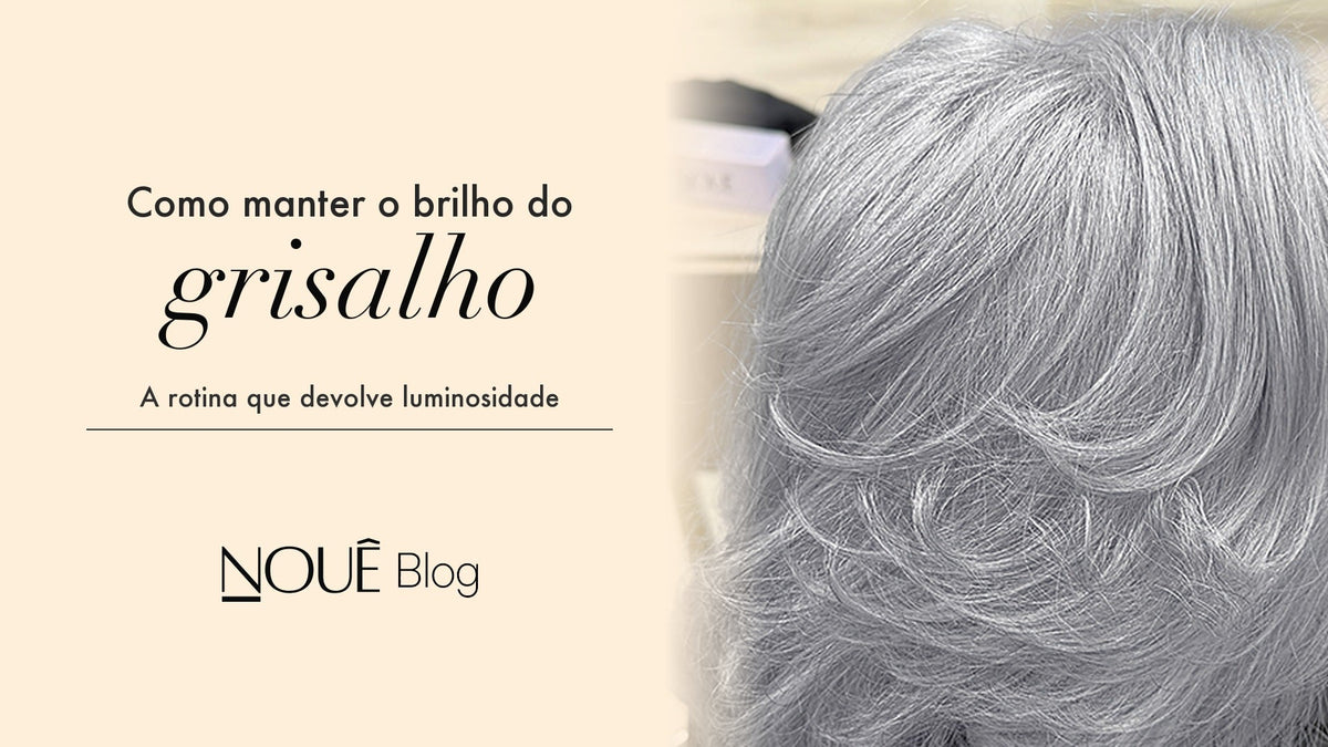 Como manter o brilho do cabelo grisalho
