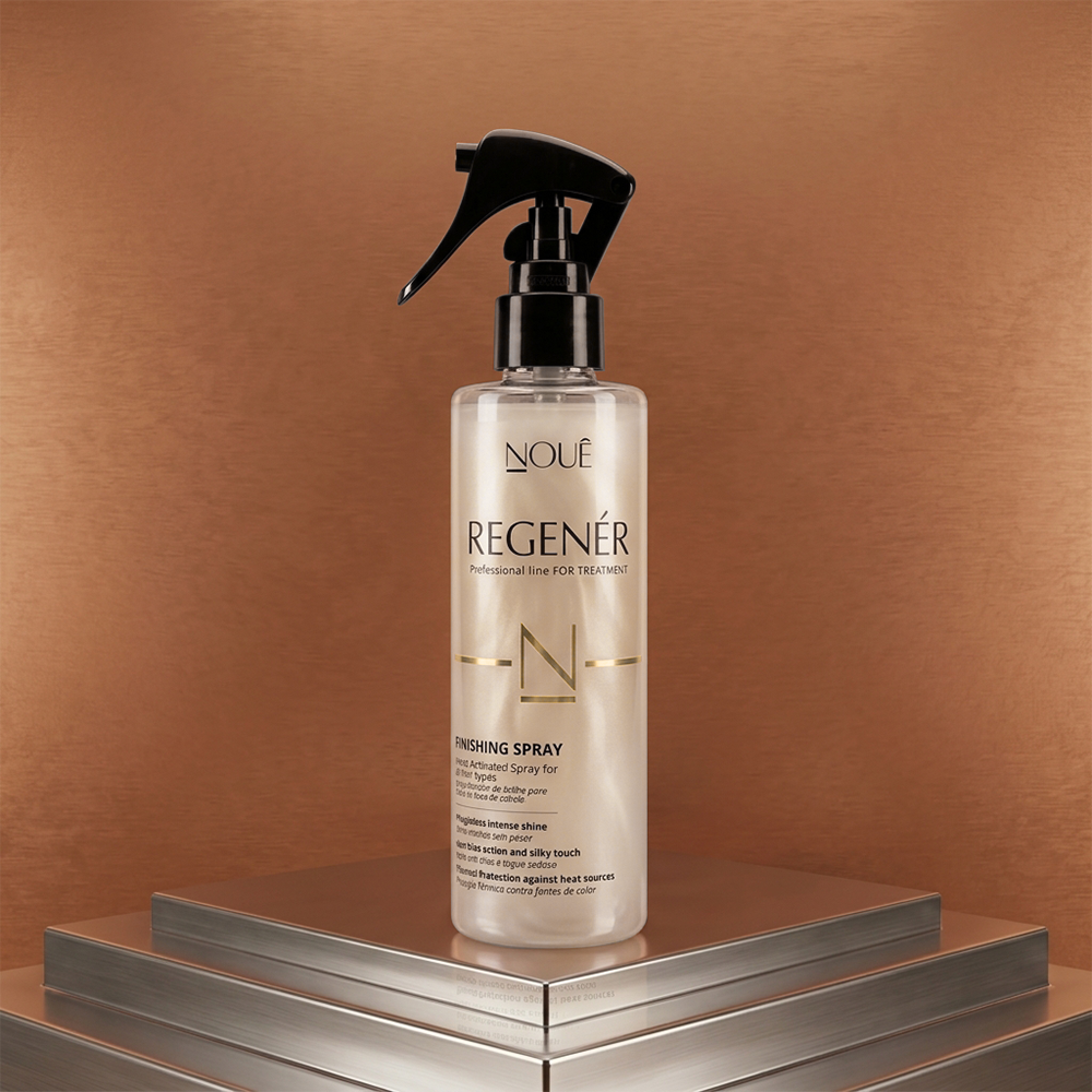 Finalizador Protetor Térmico Spray Regenér 200ml sobre pedestal
