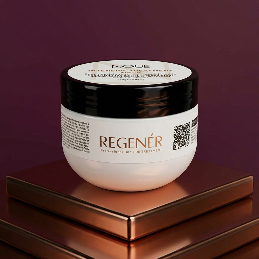Máscara Nutrição Intensiva Regenér 250g sobre pedestal