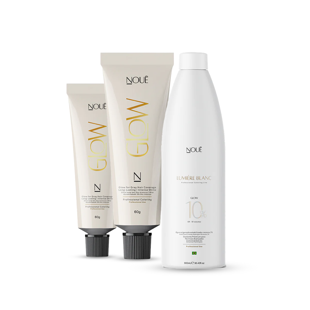 2 Colorações Glow + 1 Água Oxigenada
