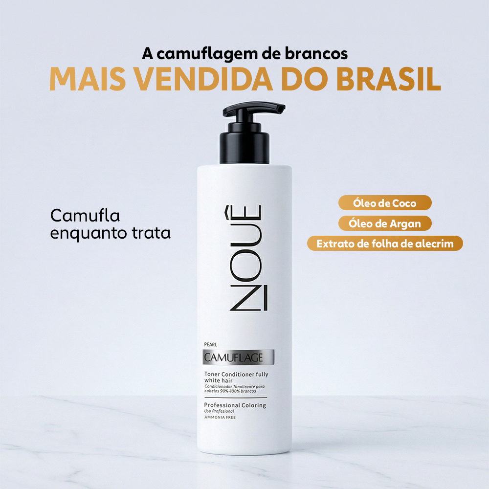 Tonalizante Camuflage Pérola 140ml (PARA CABELOS 100% BRANCOS)