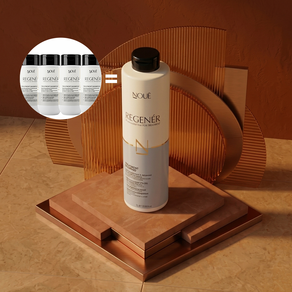 Shampoo Nutritivo Regenér 1L equivale a quatro frascos de 250ml