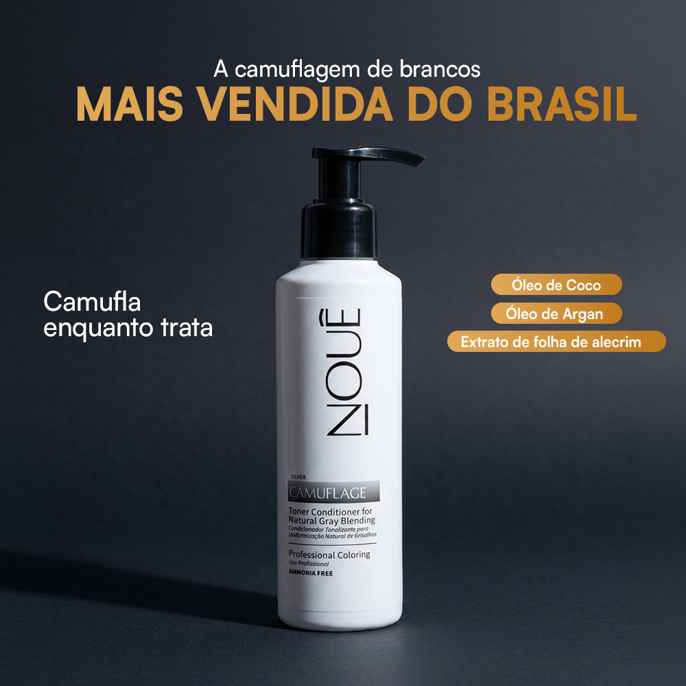 Tonalizante Camuflage Silver 140ml - Para Grisalhas