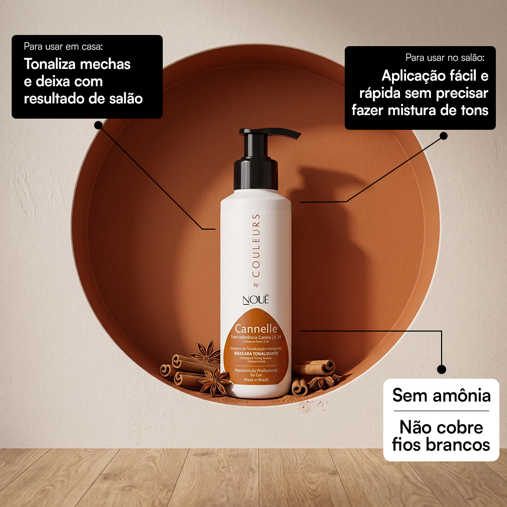Tonalizante Couleurs Canela 6.34 - 140ml