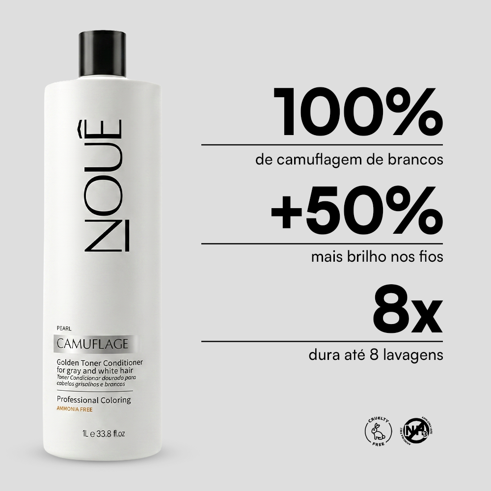 Kit Camuflage & Shampoo 1L - Pérola