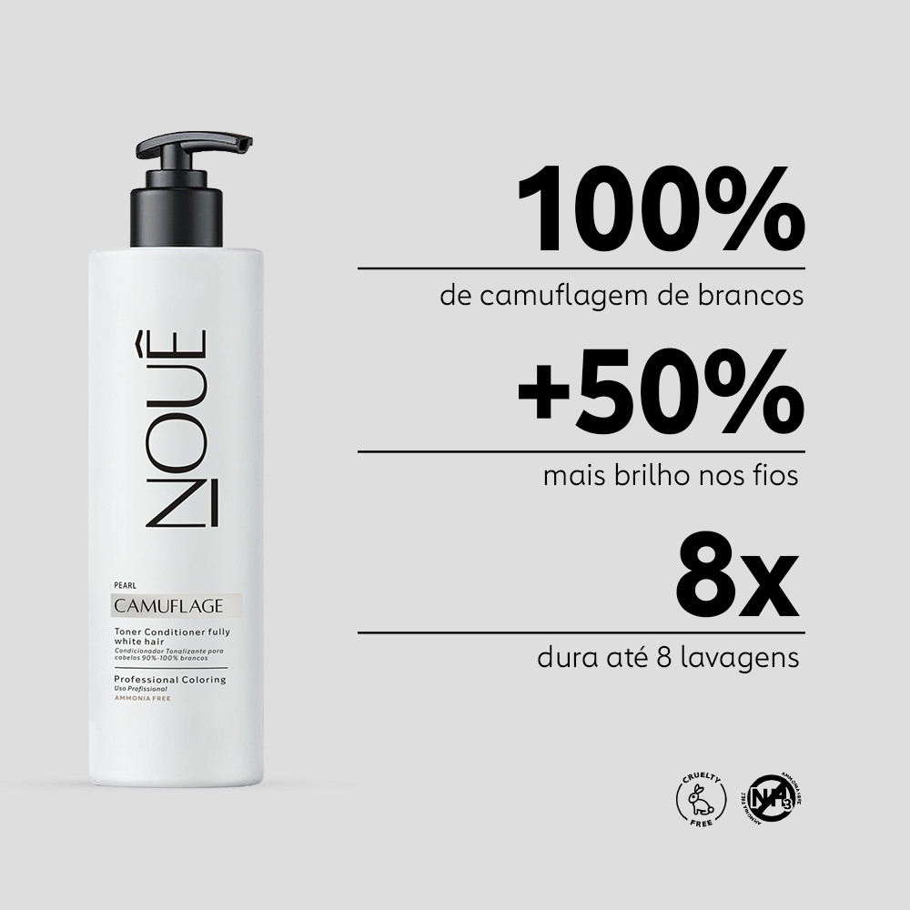 Tonalizante Camuflage Pérola 140ml (PARA CABELOS 100% BRANCOS)