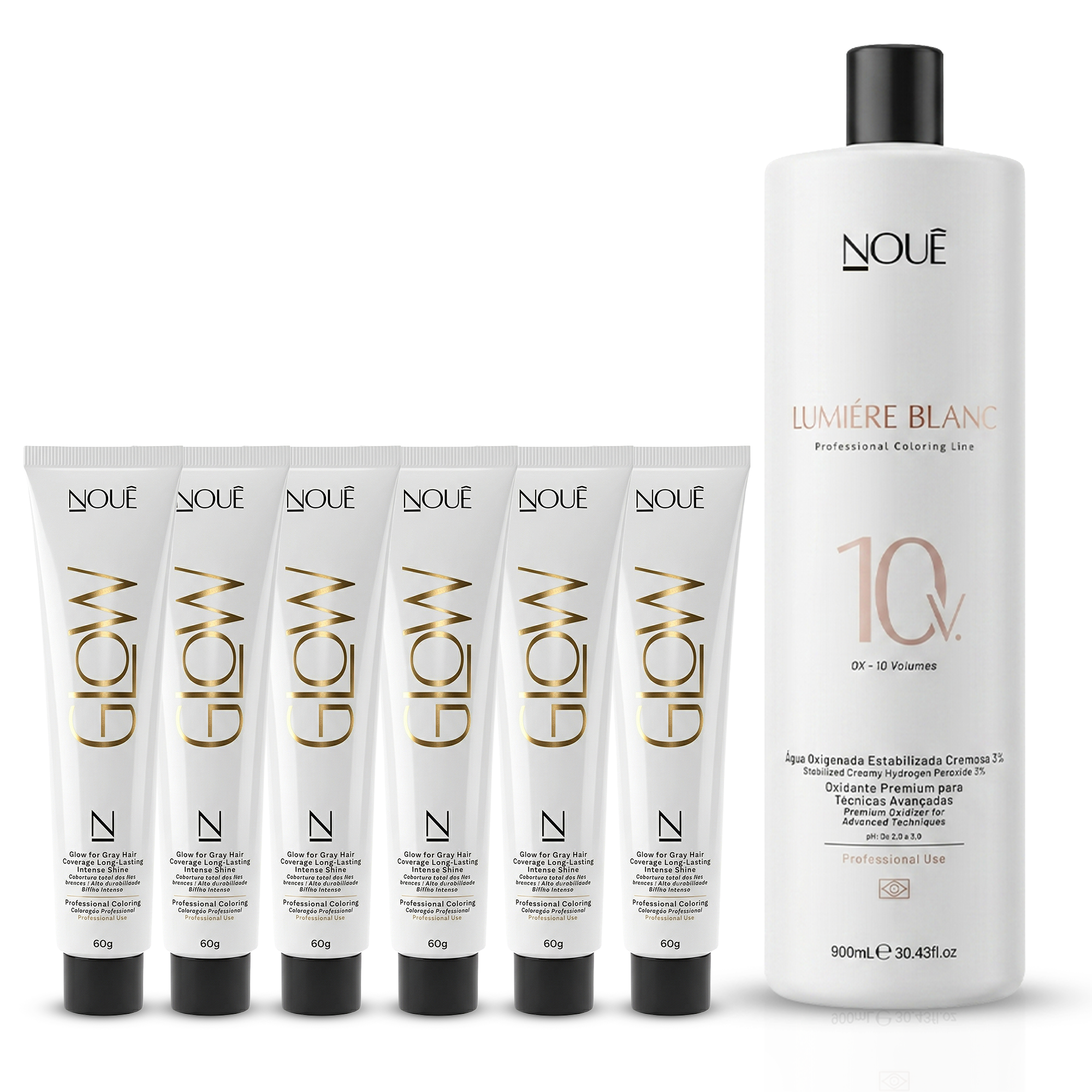 6 Colorações Glow + 2 Águas Oxigenadas