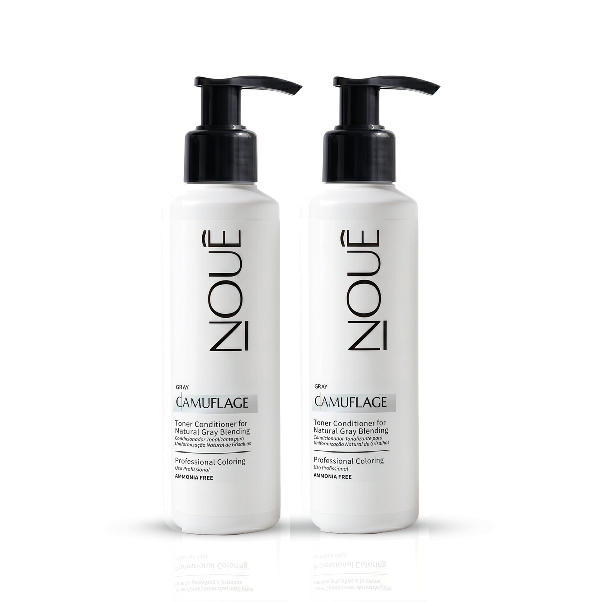 Kit com 2 Tonalizantes Camuflage Gray 140ml