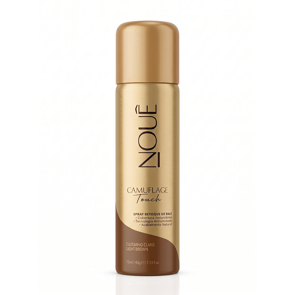 Camuflage Touch Castanho Claro 75ml, spray retoque de raiz Nouê