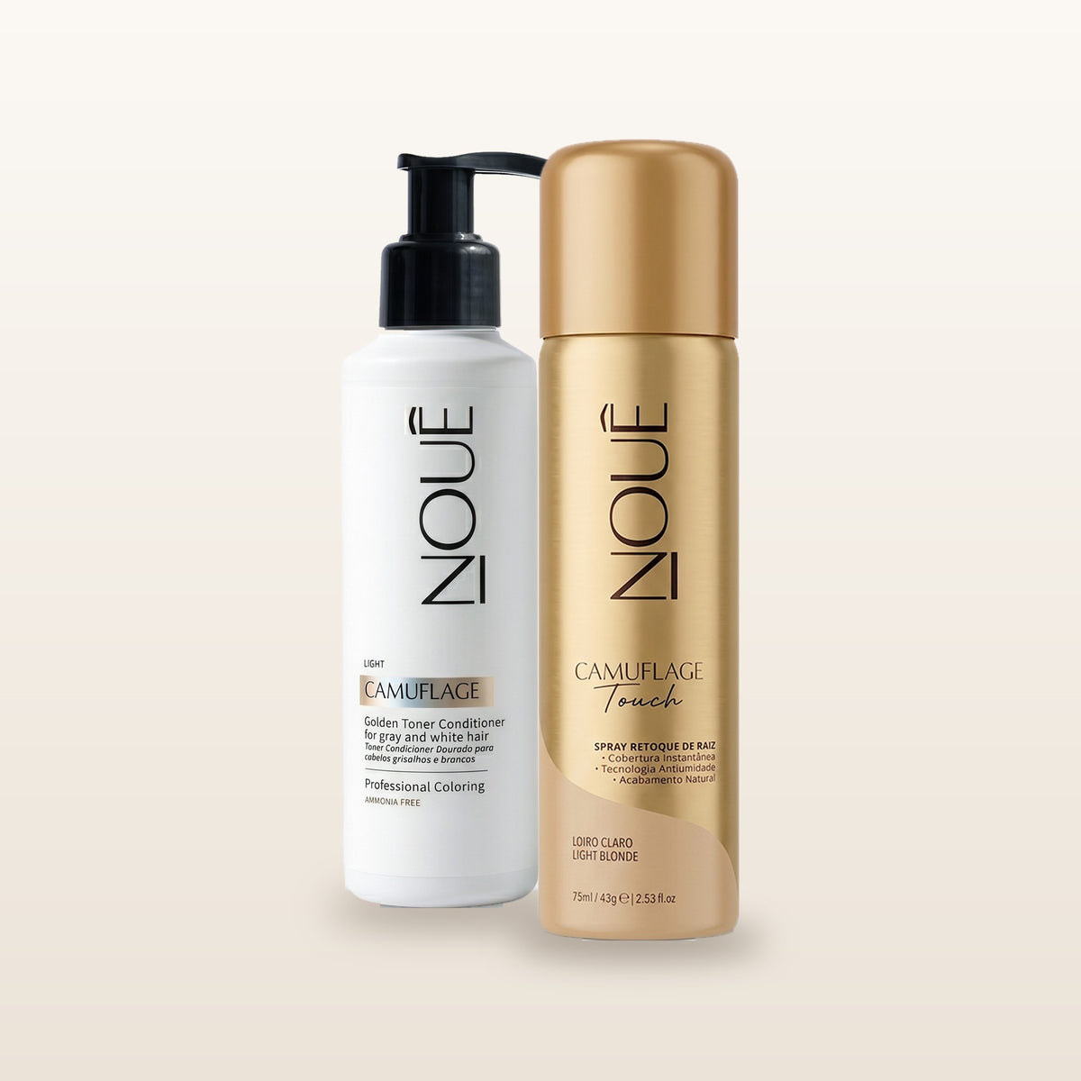 Kit da Live: Tonalizante Camuflage Light 140ml + Camuflage Touch Loiro Claro 75ml