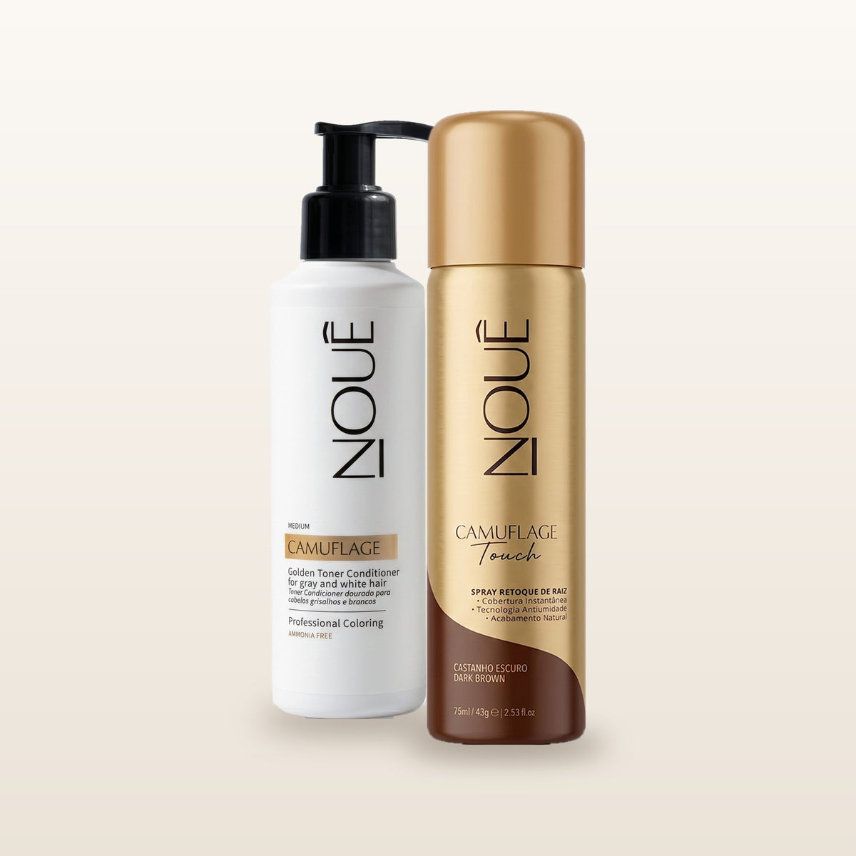 Kit da Live: Tonalizante Camuflage Medium 140ml + Camuflage Touch Castanho Escuro 75ml