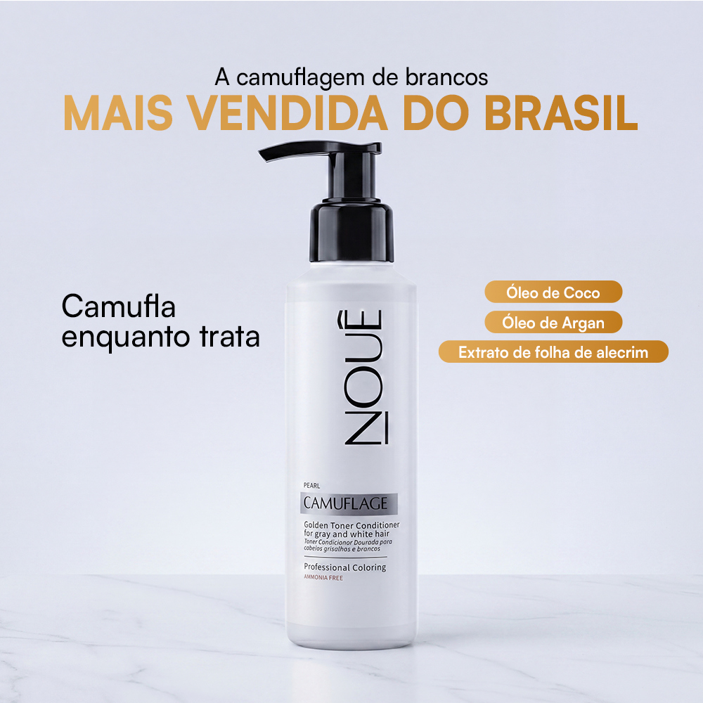 Tonalizante Camuflage Pérola 140ml (PARA CABELOS 100% BRANCOS)