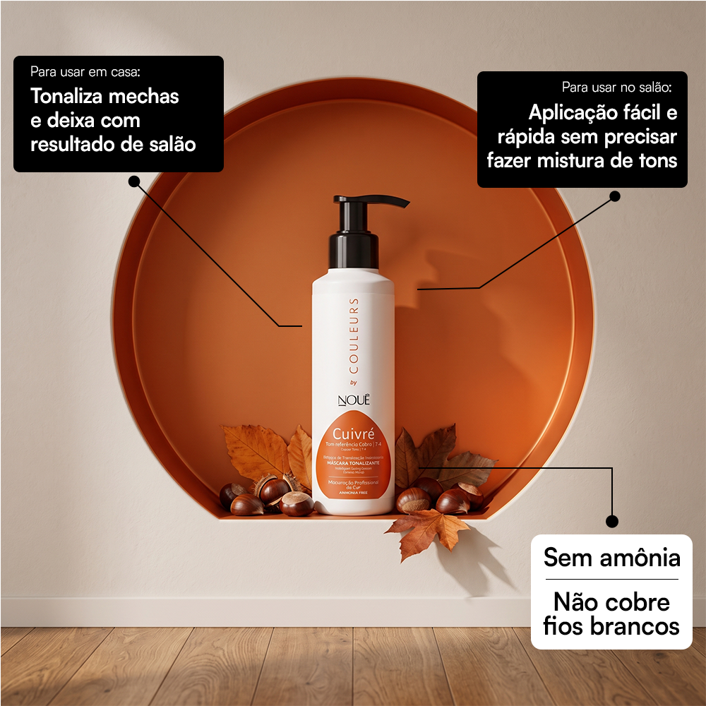 Tonalizante Couleurs Cobre 7.4 - 140ml