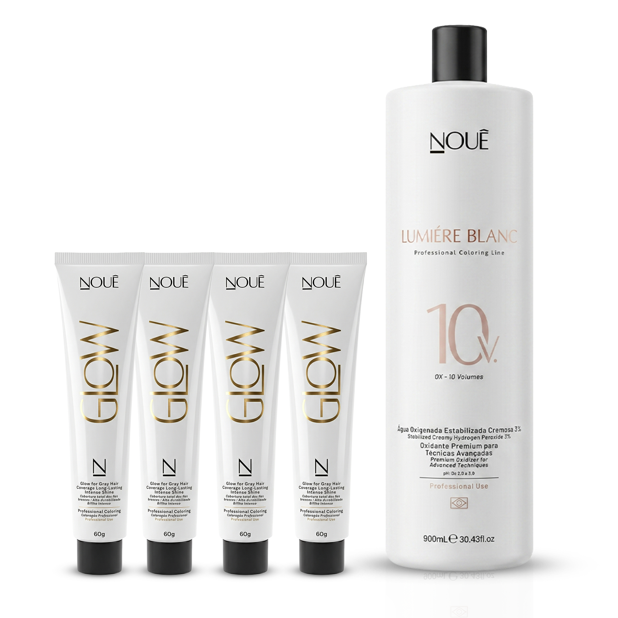 4 Colorações Glow + 2 Águas Oxigenadas