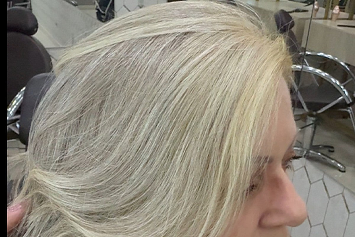Cabelo grisalho no inverno