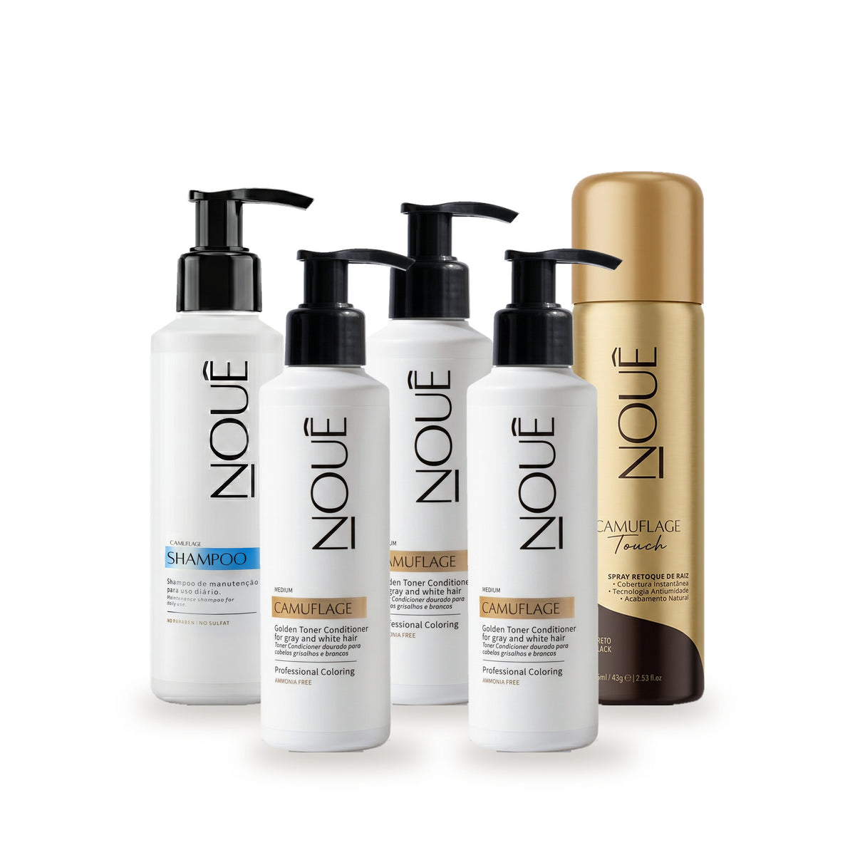 Variante: Kit Black Camufla & Retoca Medium + Touch Preto