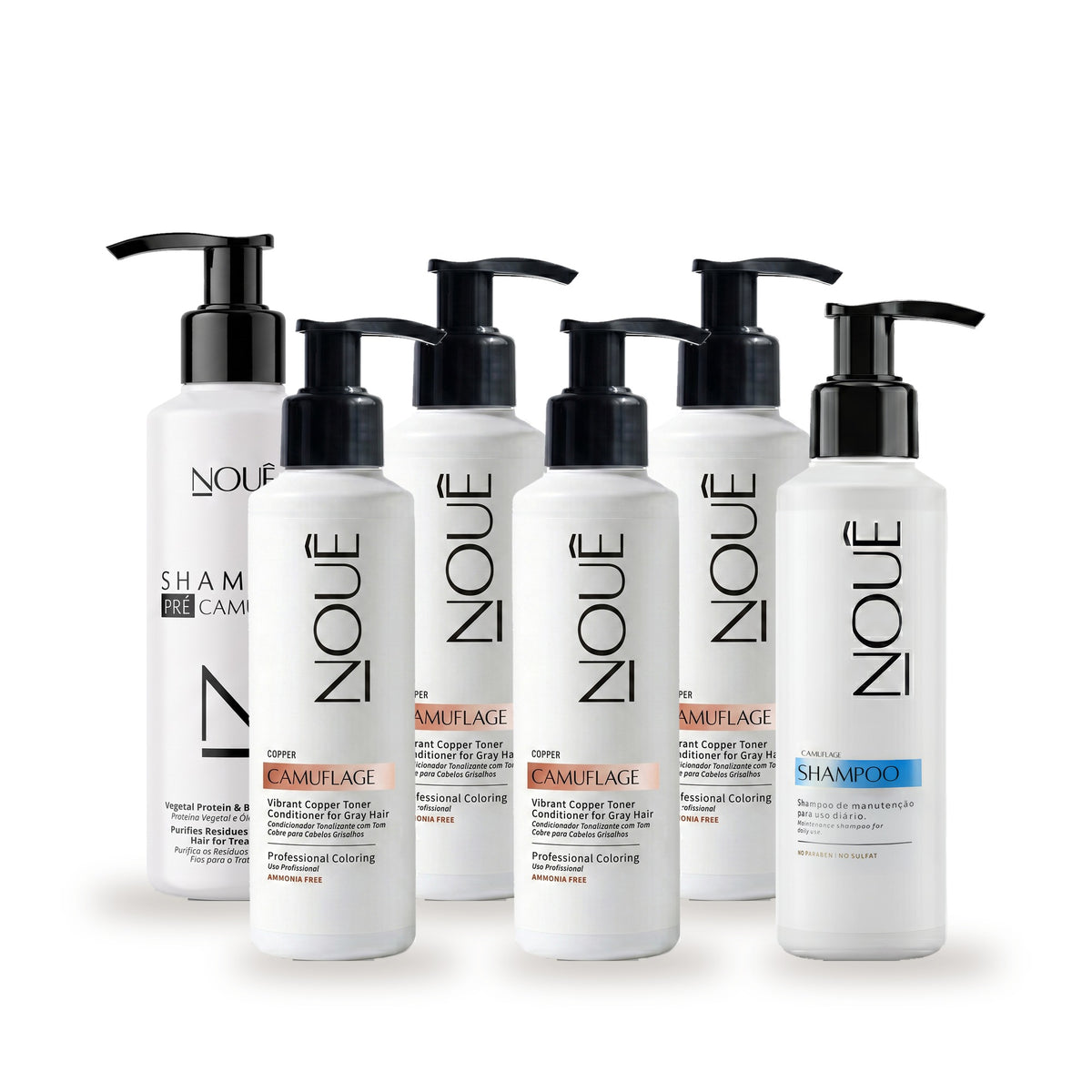 Kit Black Ritual Copper: 4 Camuflage Copper, Shampoo Pré e Shampoo Pós #Tom do Camuflage_Copper