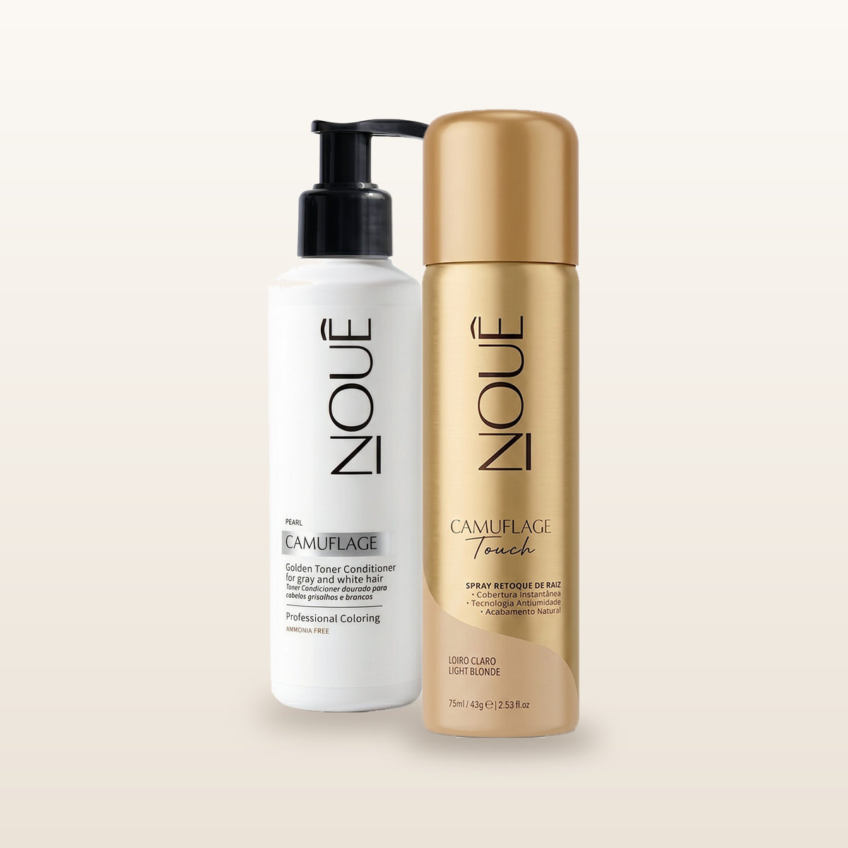 Kit da Live: Tonalizante Camuflage Pérola 140ml + Camuflage Touch Loiro Claro 75ml