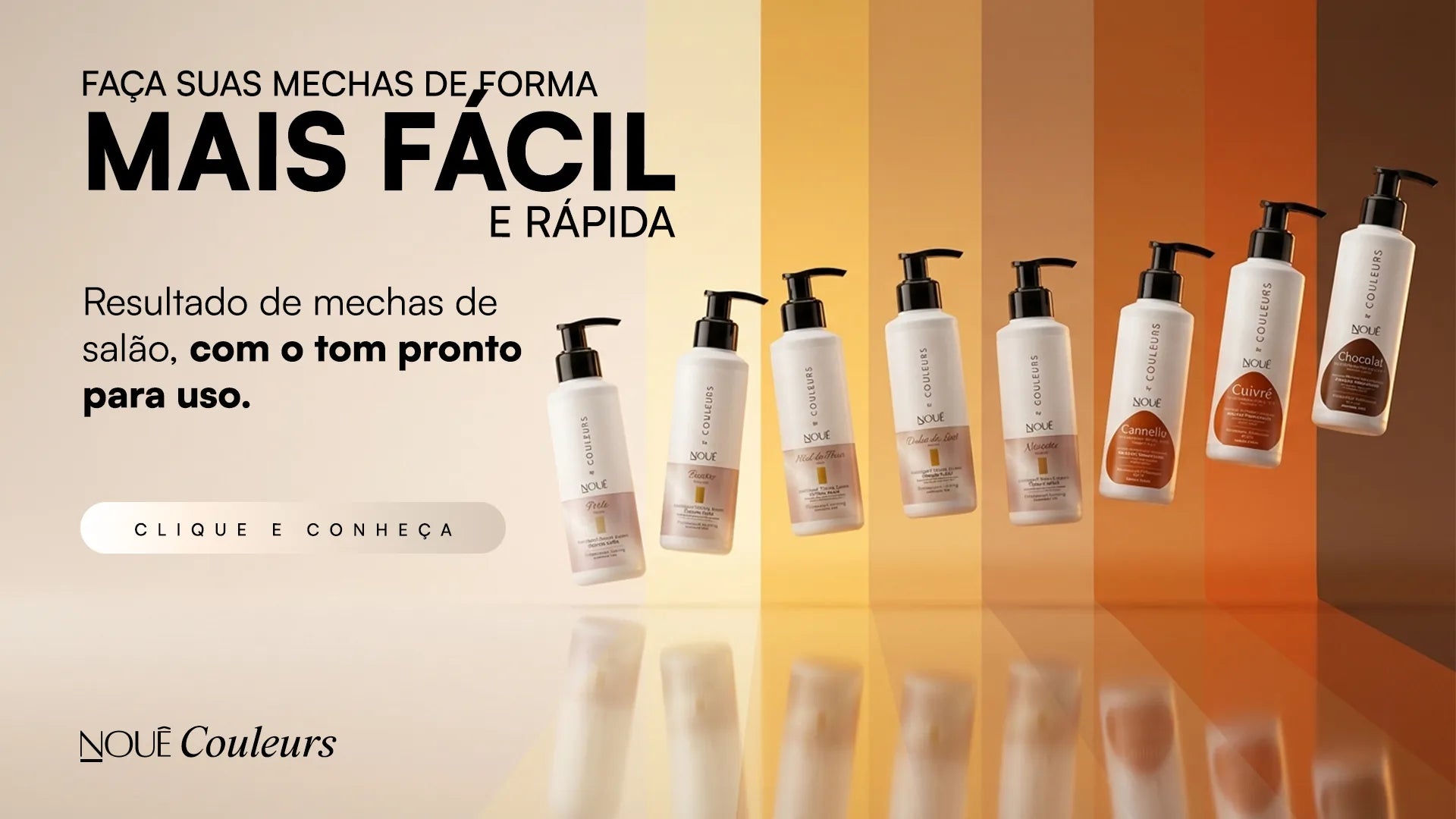 Nouê Couleurs: mechas de salão de forma mais fácil e rápida, com o tom pronto para uso
